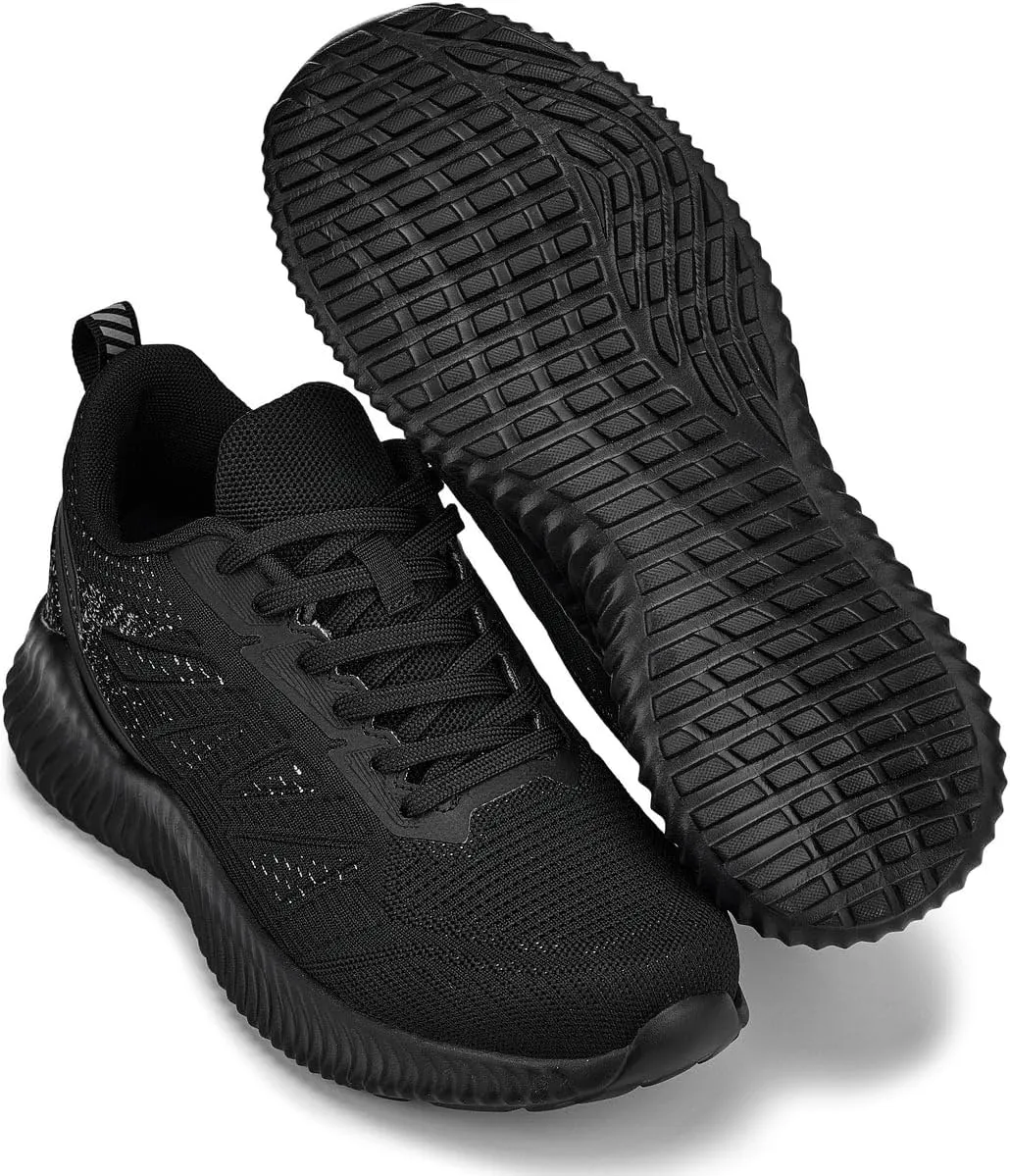 CALTO Men's Invisible Height Increasing Elevator Shoes - Noir/Cement Ultra Lightweight Sporty Sneakers - 2.4 Inches Taller - Q220 - Size 8 D(M) US