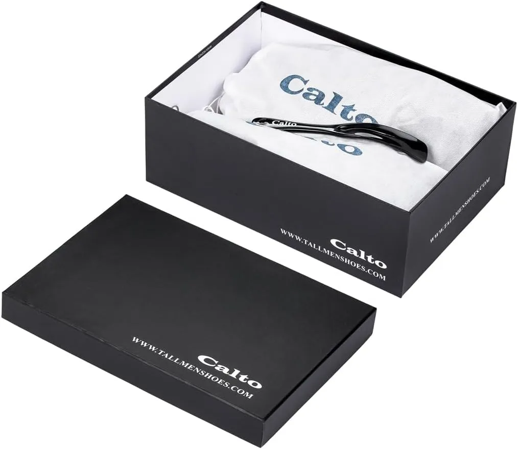 CALTO Men's Invisible Height Increasing Elevator Shoes - Noir/Cement Ultra Lightweight Sporty Sneakers - 2.4 Inches Taller - Q220 - Size 8 D(M) US