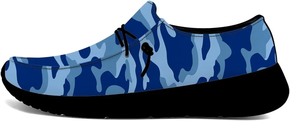Camouflage Shoes for Women Men Loafers Slip-on Shoes Camouflage Gifts for Men Women