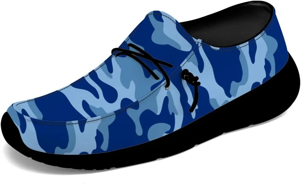 Camouflage Shoes for Women Men Loafers Slip-on Shoes Camouflage Gifts for Men Women