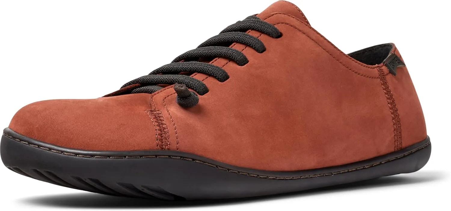 Camper Peu Men’s Fashion Sneakers - Ultra-Comfortable Leather Barefoot Shoes for Men with Comfort Footbed and Breathable Lining, Natural Foot Shape