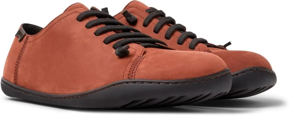 Camper Peu Men’s Fashion Sneakers - Ultra-Comfortable Leather Barefoot Shoes for Men with Comfort Footbed and Breathable Lining, Natural Foot Shape
