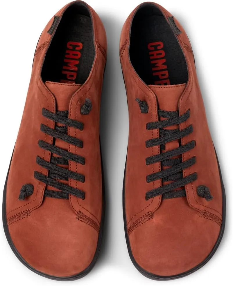 Camper Peu Men’s Fashion Sneakers - Ultra-Comfortable Leather Barefoot Shoes for Men with Comfort Footbed and Breathable Lining, Natural Foot Shape