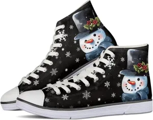 Canvas Shoes for Women Lightweight High Top Sneakers Teens Girls Cute Printed Lace Up Casual Classic Walking Shoes