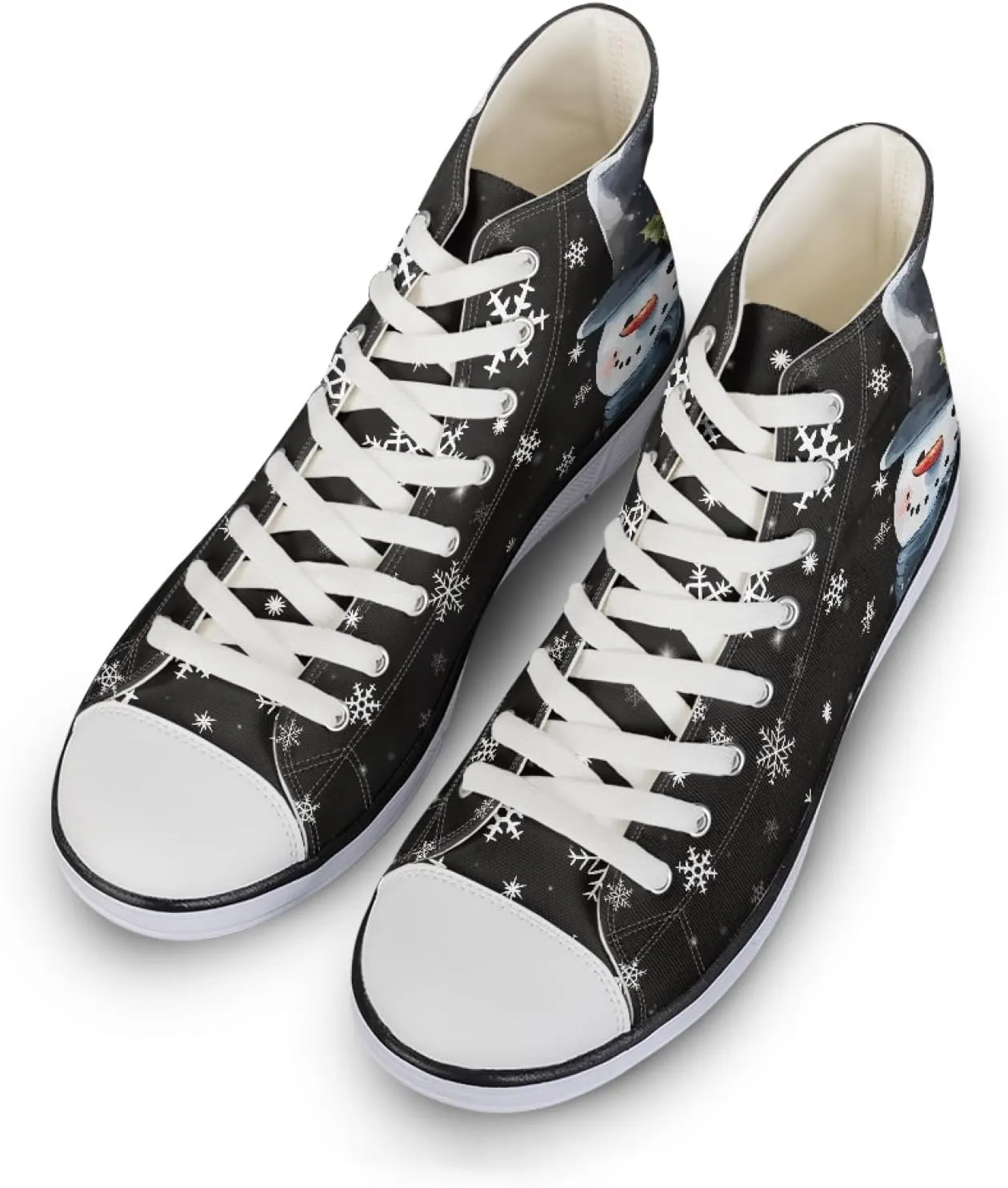 Canvas Shoes for Women Lightweight High Top Sneakers Teens Girls Cute Printed Lace Up Casual Classic Walking Shoes