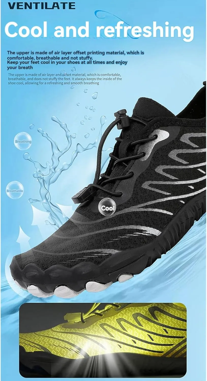 Casual Barefoot Shoes Women Quick Dry Beach Shoes for Walking, Running, Hiking, Yoga Exercise Grounded Footwear Wide Toe Box Low Top Sneakers Breathable Water Socks Lightweight Footwear Summer Shoe
