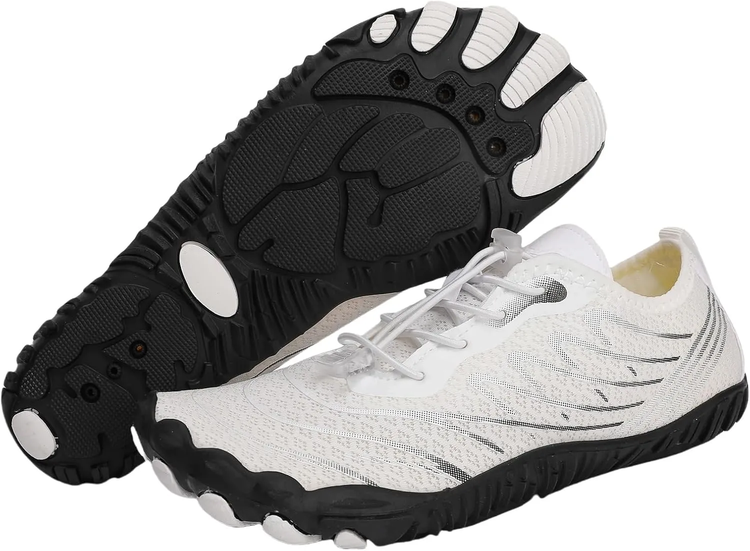 Casual Barefoot Shoes Women Quick Dry Beach Shoes for Walking, Running, Hiking, Yoga Exercise Grounded Footwear Wide Toe Box Low Top Sneakers Breathable Water Socks Lightweight Footwear Summer Shoe