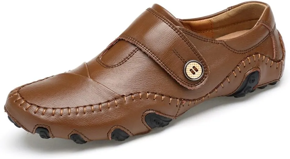 ChicWind Leather Handmade Driving Moccasins Slip On Loafers Boat Shoes