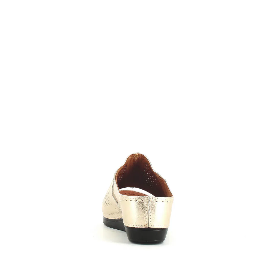 Cinders Edit Wedge Slide Gold