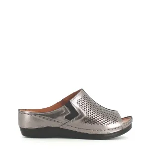 Cinders Edit Wedge Slide Platin