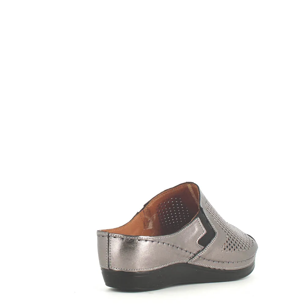 Cinders Edit Wedge Slide Platin