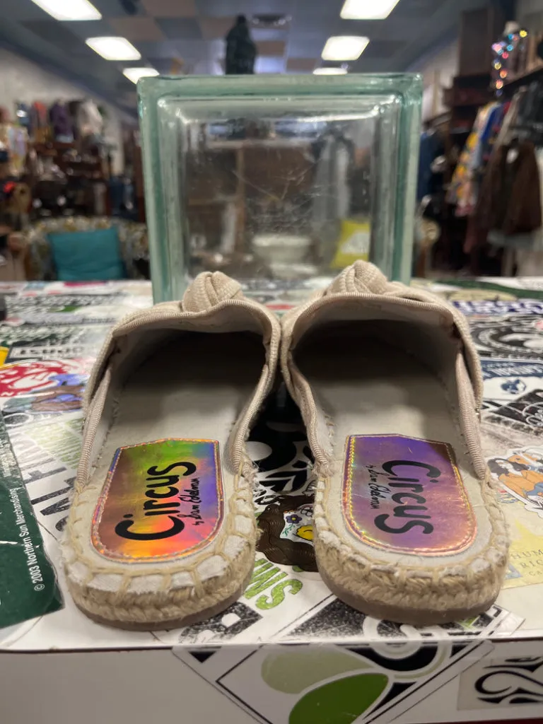 CIRCUS STRIPED SLIDE MULES