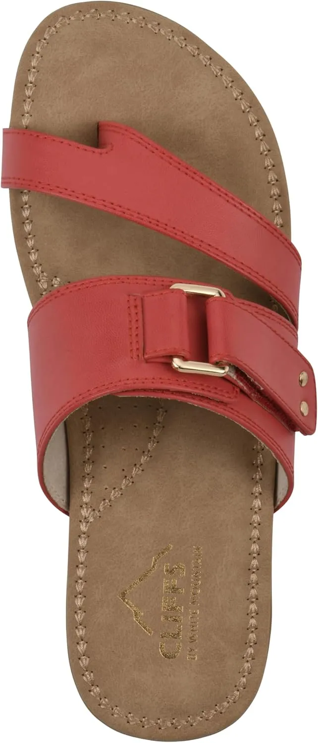 CLIFFS BY WHITE MOUNTAIN Women's Fancify Flat Sandal