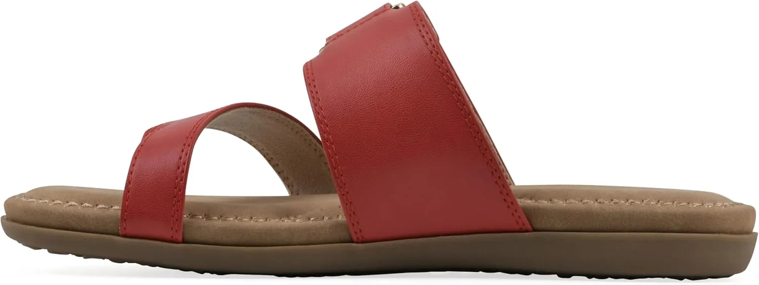 CLIFFS BY WHITE MOUNTAIN Women's Fancify Flat Sandal