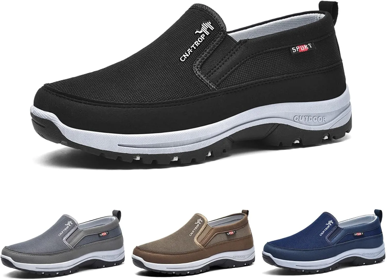 CNA Trop Shoes for Men, CNA Trop Men Outdoor Hiking Orthopedic Shoes Breathable Walking Loafers