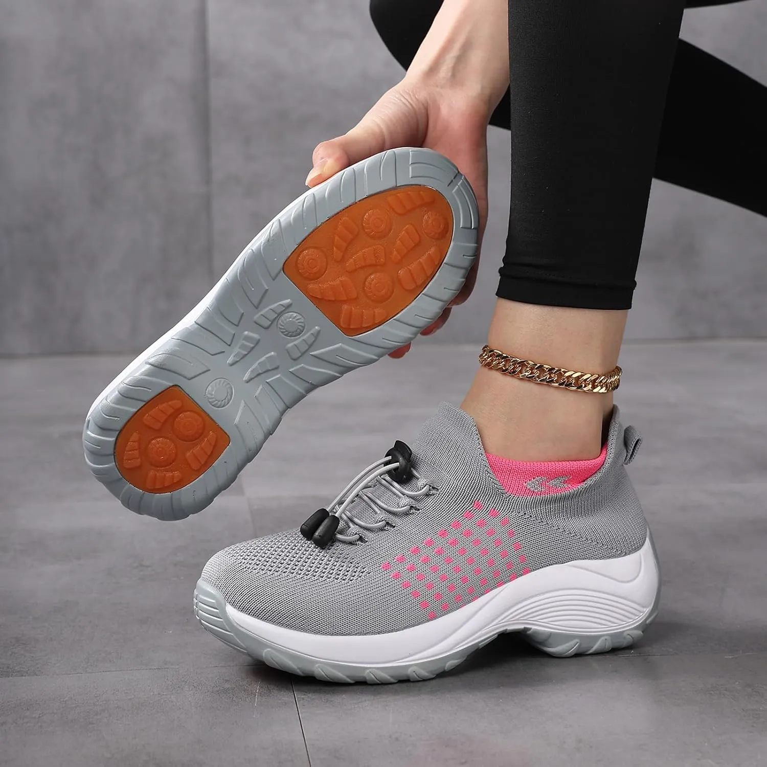 Comfort Wear Orthowear Shoes for Women Men Breathable Orthopedic Walking Sneakers Comfortable Plantar Fasciitis Ortho Sneakers Running Walking Non Slip Stretch Cushion Comfortwear Shoe Thick Bottom