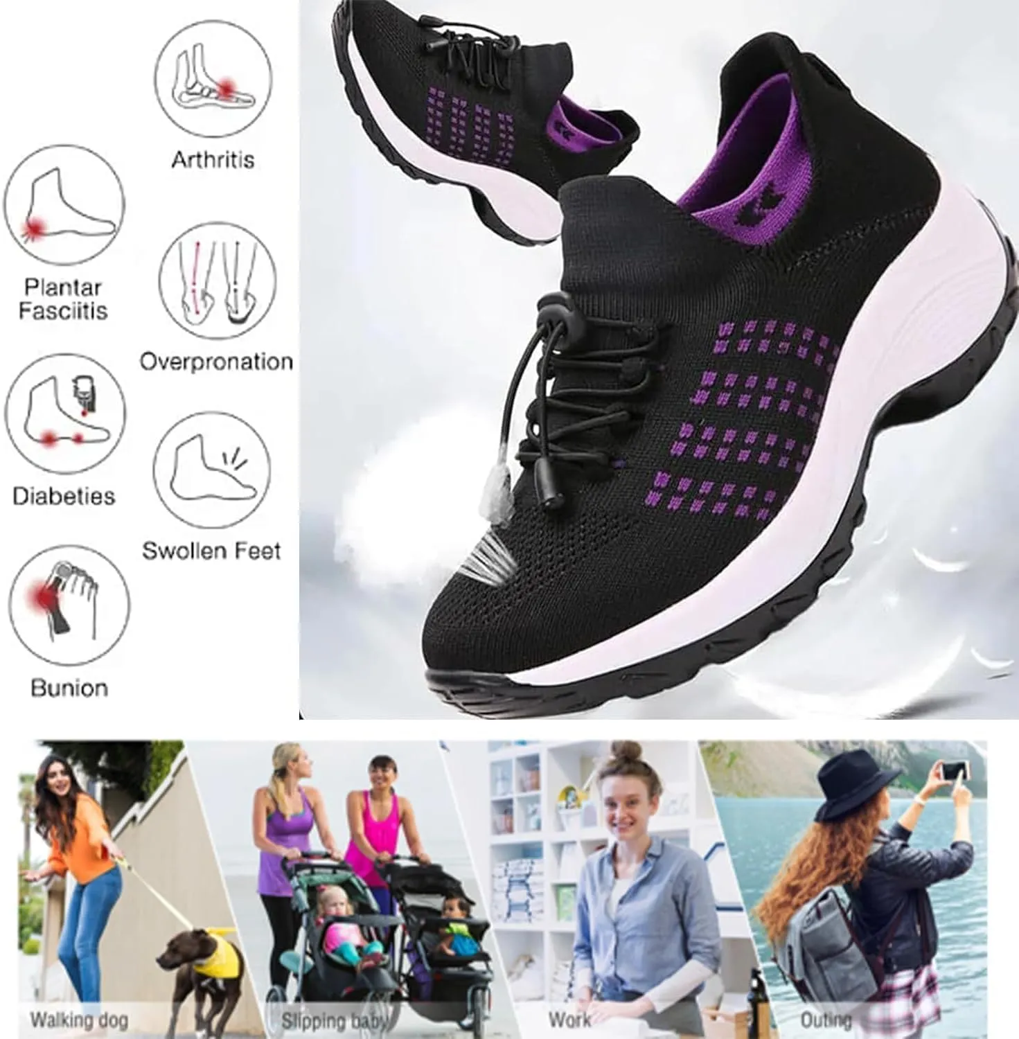 Comfort Wear Orthowear Shoes for Women Men,Fashion Comfortwear Ortho Shoes,Comfort Wear Orthowear, Ortho Stretch Cushion