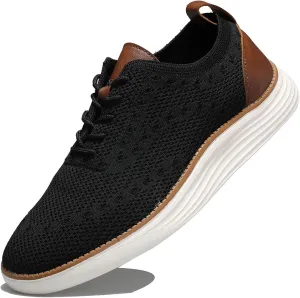 Comfortable Business Casual Shoes for Men, Fashion Mesh Dress Sneakers Shoes, Lightweight Breathable Walking Shoes