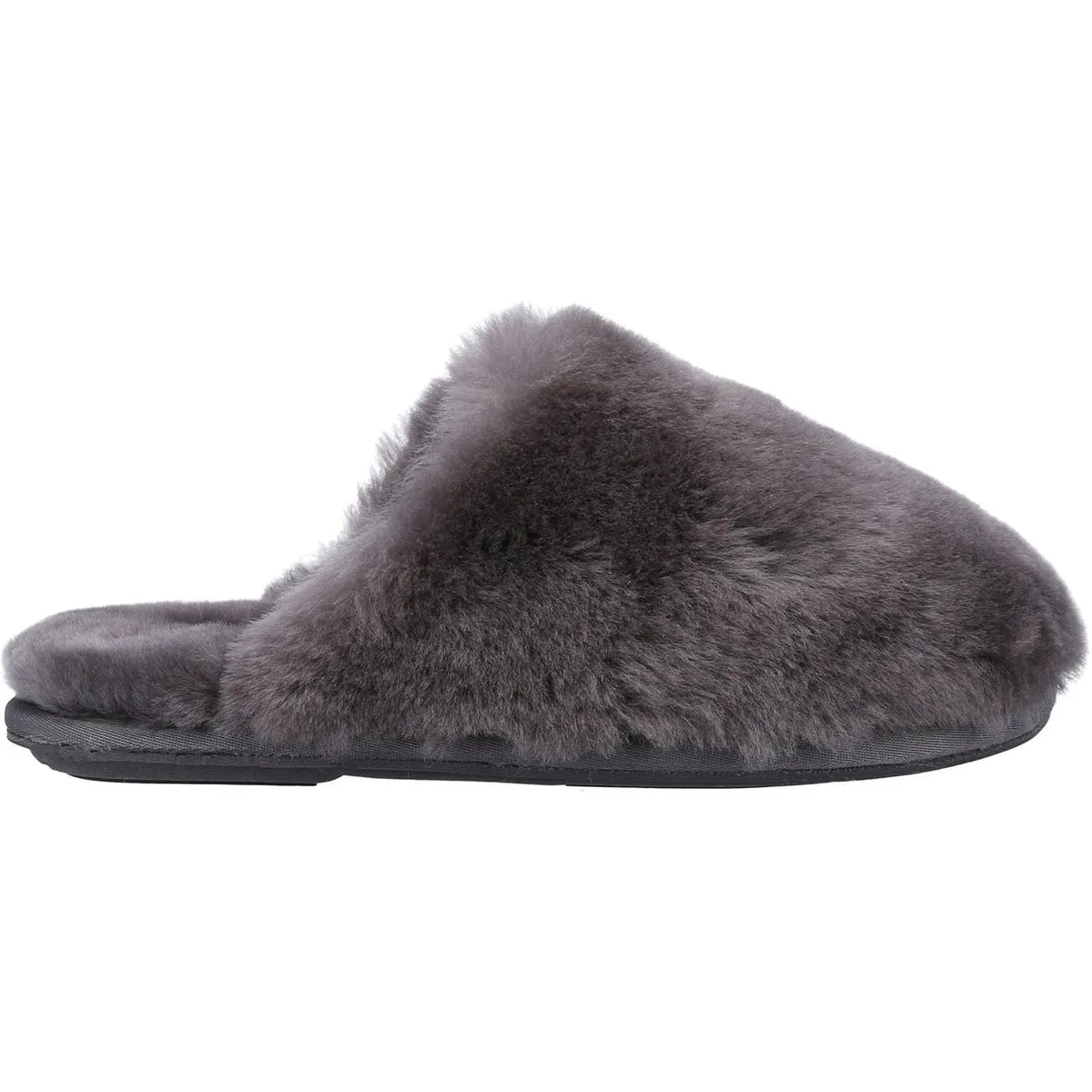 Cotswold Salperton Sheepskin Mule Slipper Grey