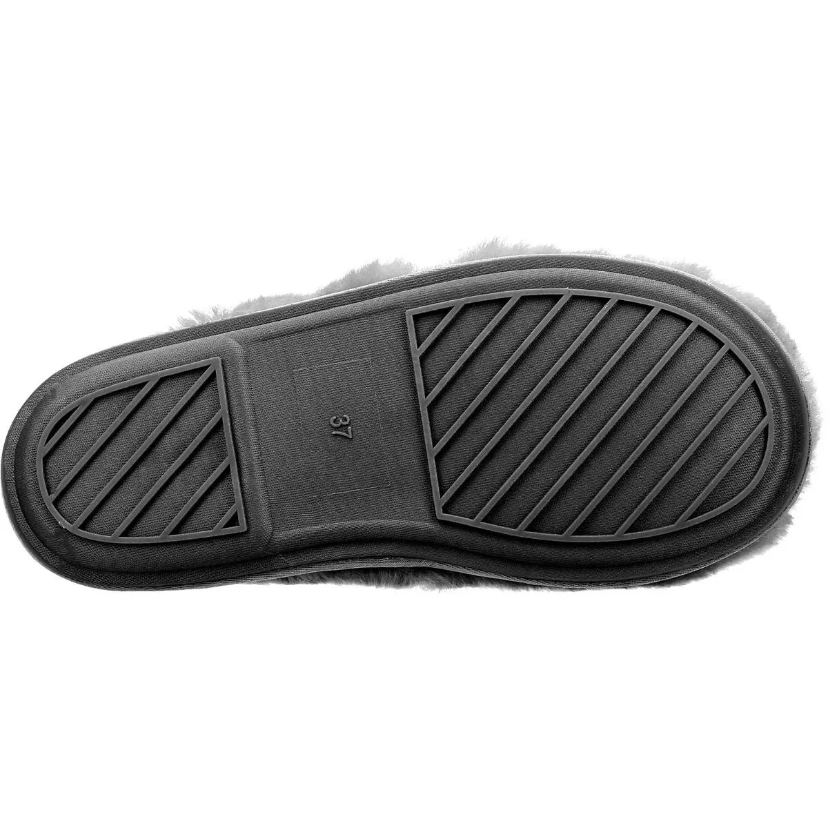 Cotswold Salperton Sheepskin Mule Slipper Grey