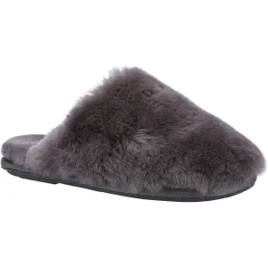 Cotswold Salperton Sheepskin Mule Slipper Grey