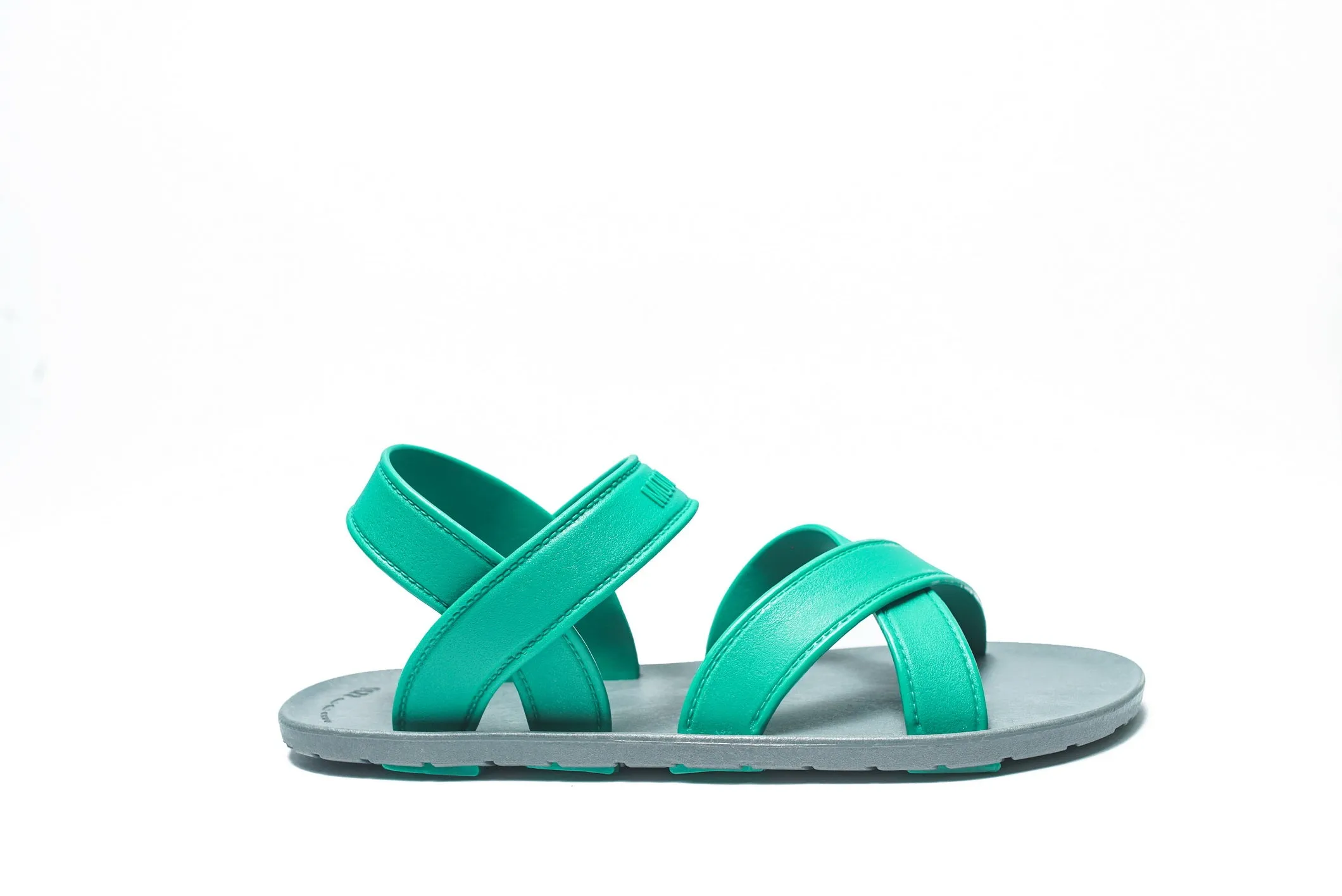 Cross Plus Grey Sole Green Strap