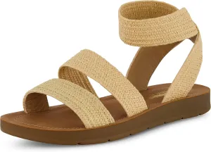 CUSHIONAIRE Women's Indego Stretch Sandal