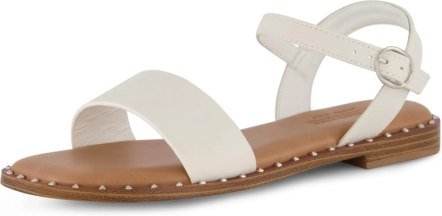 CUSHIONAIRE Women's Verona one band sandal  Memory Foam