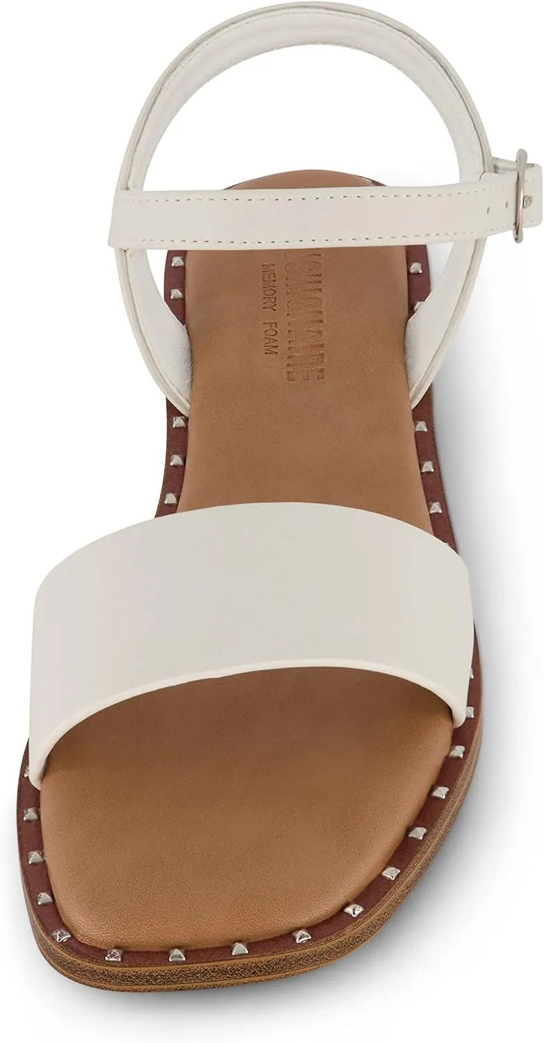 CUSHIONAIRE Women's Verona one band sandal  Memory Foam