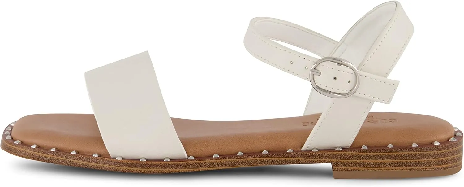 CUSHIONAIRE Women's Verona one band sandal  Memory Foam