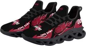 Custom Basketball Flex Control Sneakers Personalized Fan Men's Breathable Name Number Gift Workout Athletic Gym Slip-on Shoes