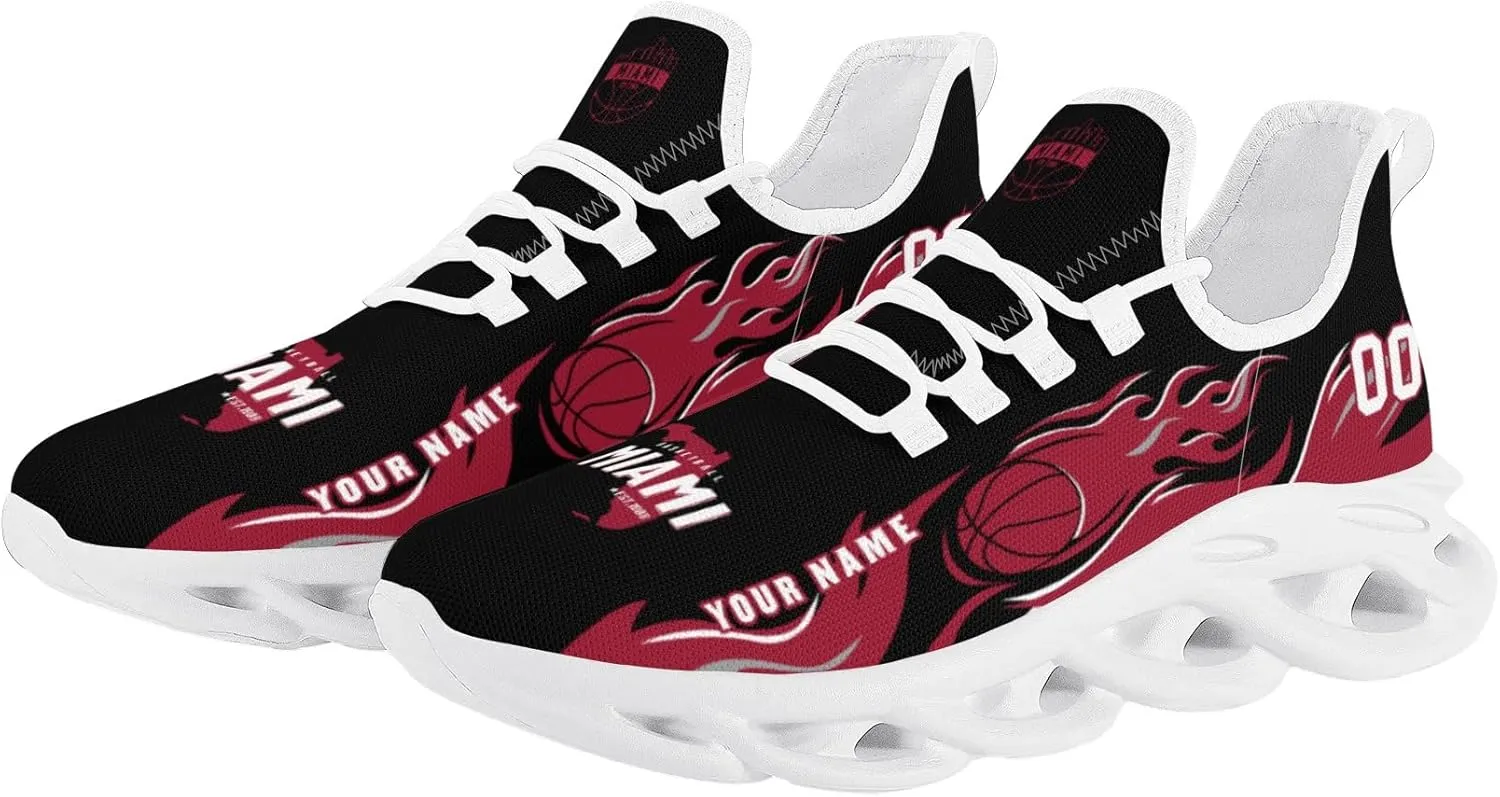 Custom Basketball Flex Control Sneakers Personalized Fan Men's Breathable Name Number Gift Workout Athletic Gym Slip-on Shoes