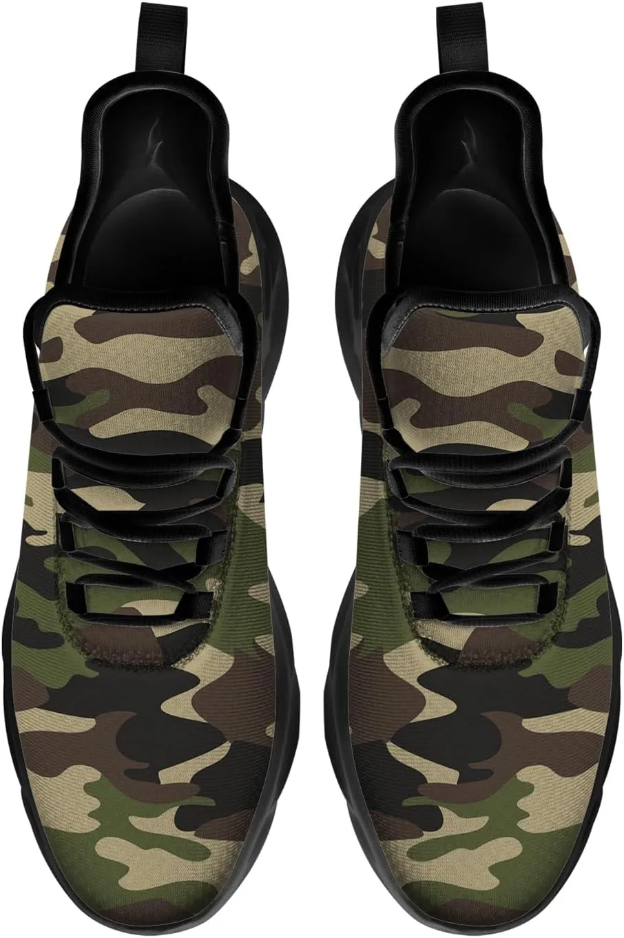 Custom Camo Sneakers Men Women Camouflage Running Shoes Add Name Lightweight Walking Tennis Shoes Gifts for Men Women