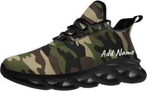 Custom Camo Sneakers Men Women Camouflage Running Shoes Add Name Lightweight Walking Tennis Shoes Gifts for Men Women