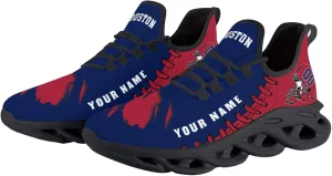 Custom Football Flex Control Sneakers Personalized Fans Men's Breathable Name Number Gifts Workout Athletic Gym Slip-on Shoes