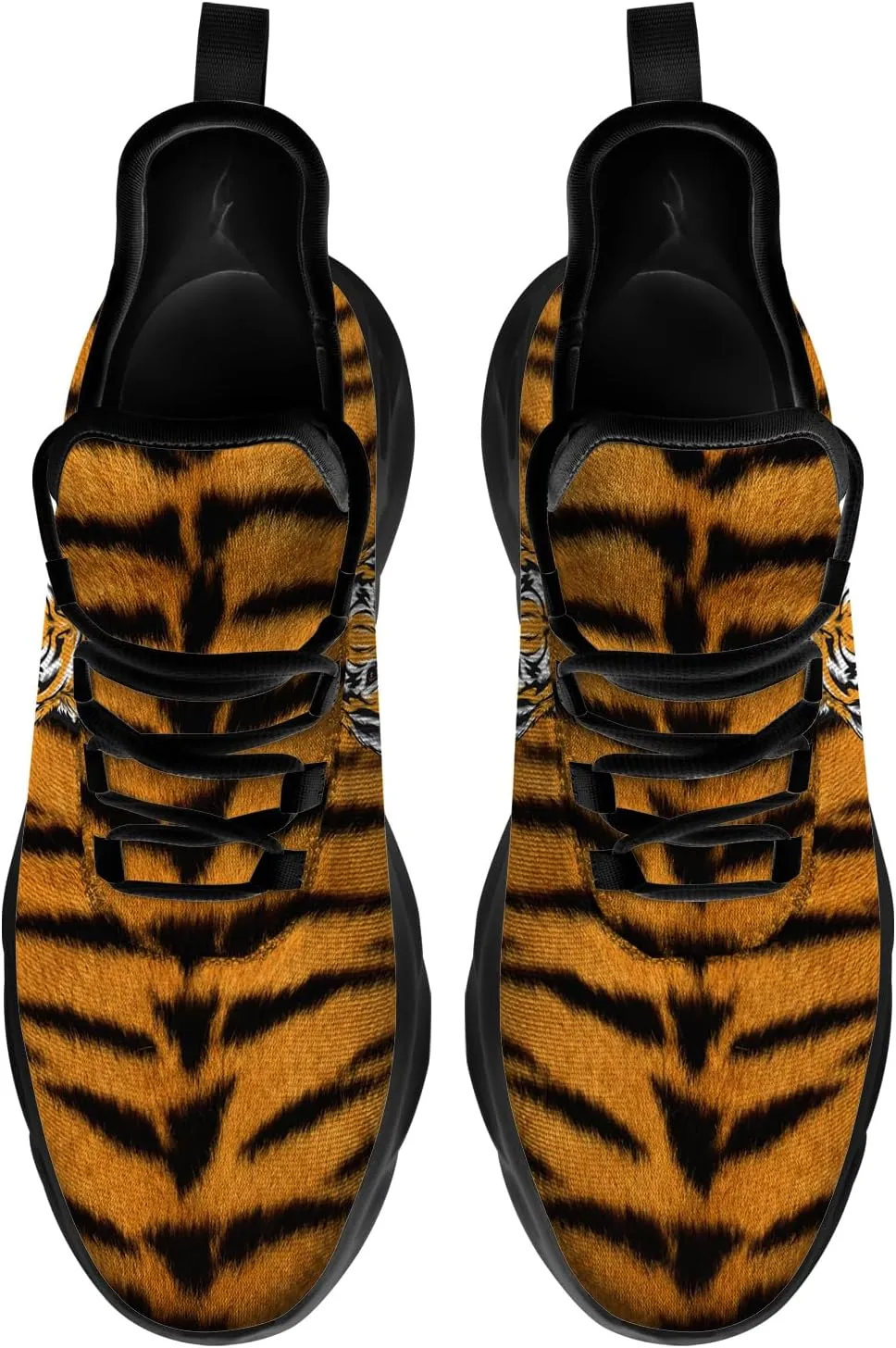 Custom Tiger Sneakers Men Women Running Shoes Add Name Lightweight Walking Tennis Shoes Gifts for Men Women