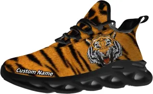 Custom Tiger Sneakers Men Women Running Shoes Add Name Lightweight Walking Tennis Shoes Gifts for Men Women