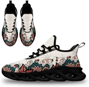 Custom Tribal Print Trainers - Breathable Lightweight Shoes for Men and Women - Personalised Walking and Running Sneakers