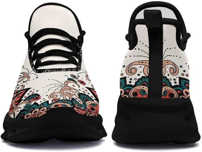 Custom Tribal Print Trainers - Breathable Lightweight Shoes for Men and Women - Personalised Walking and Running Sneakers