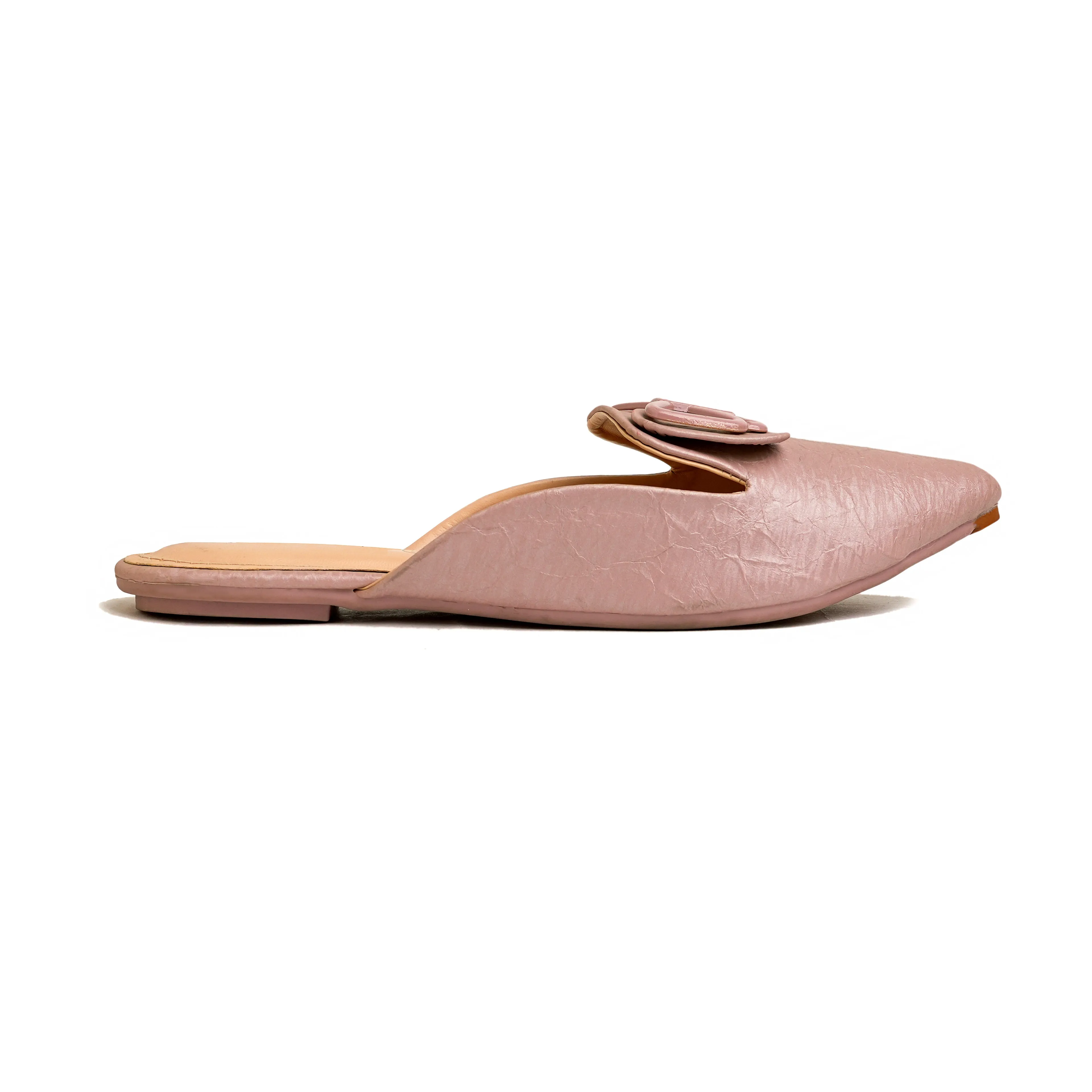 Dove Delight Mule With Bow - Pink