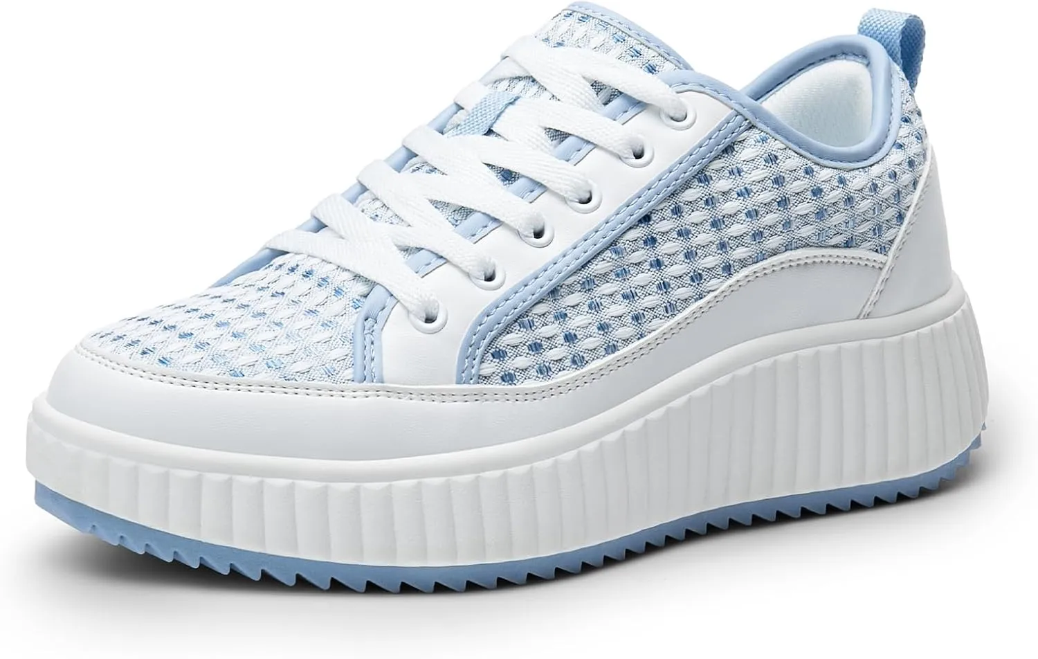 DREAM PAIRS Women Platform Chunky Lightweight Comfortable Casual Lace-Up Sky Walking Fashion Sneakers