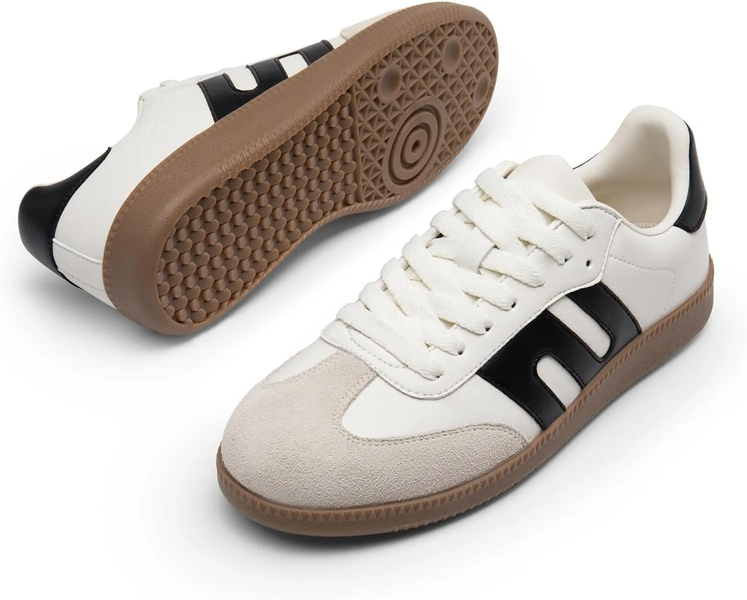 DREAM PAIRS Women's Tennis Sneakers Walking Nia Flat Low-Top Casual Lace-Up Comfortable Fashion Sneakers Shoes.