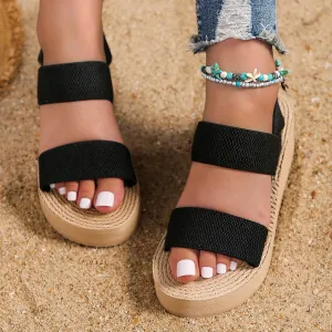 Durable Women's Wedge Sandal with Straps