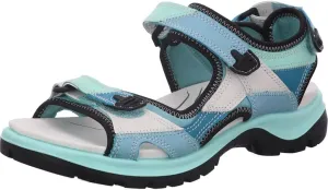 ECCO Women's Yucatan Sport Sandal, Aquatic Patchwork, 10-10.5
