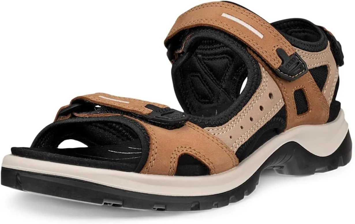 ECCO Women's Yucatan Sport Sandal, Cashmere/Nude Nubuck, 11-11.5