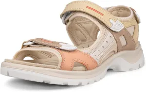 ECCO Women's Yucatan Sport Sandal, Multicolor Straw Nubuck, 10-10.5