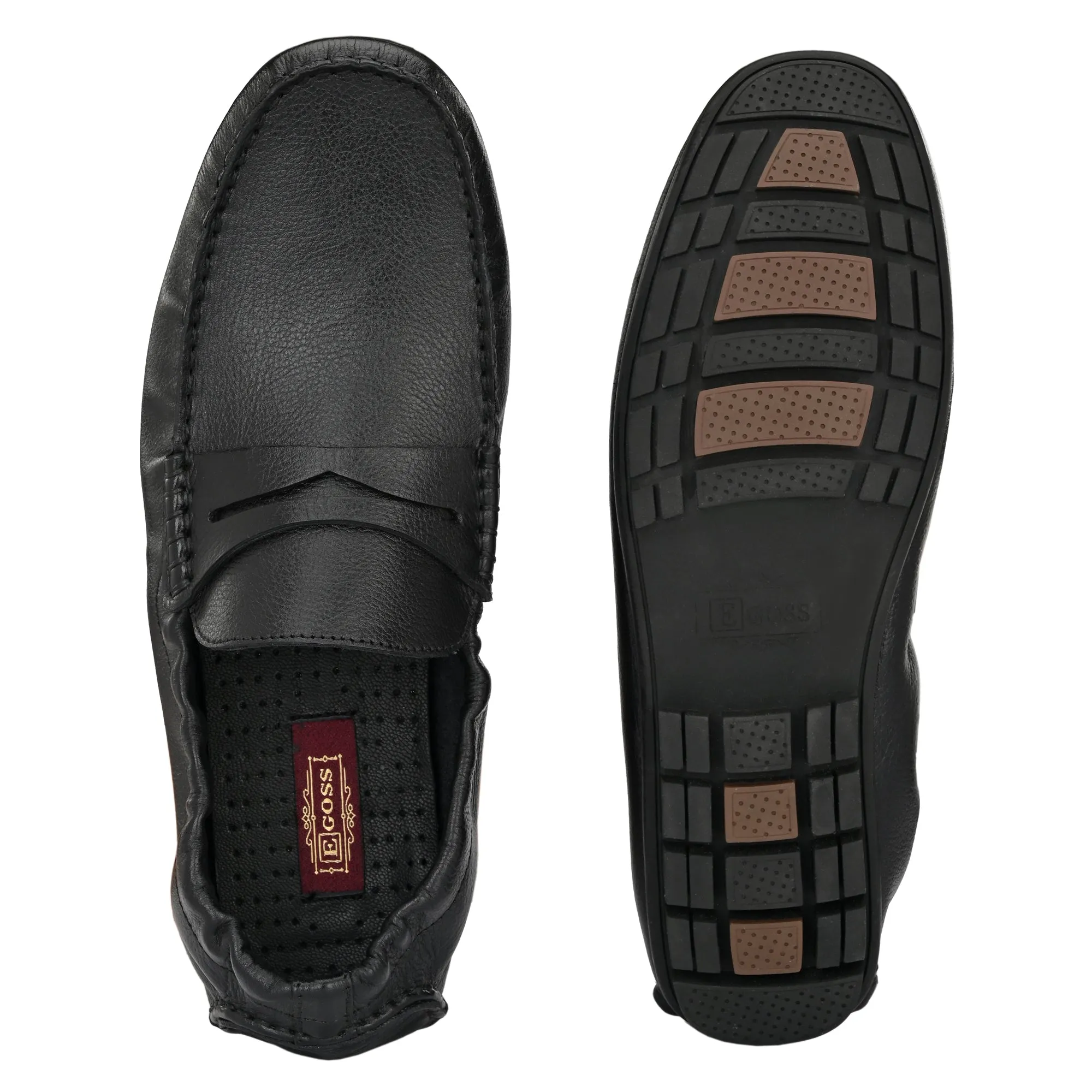 Egoss Casual Leather Loafers For Men