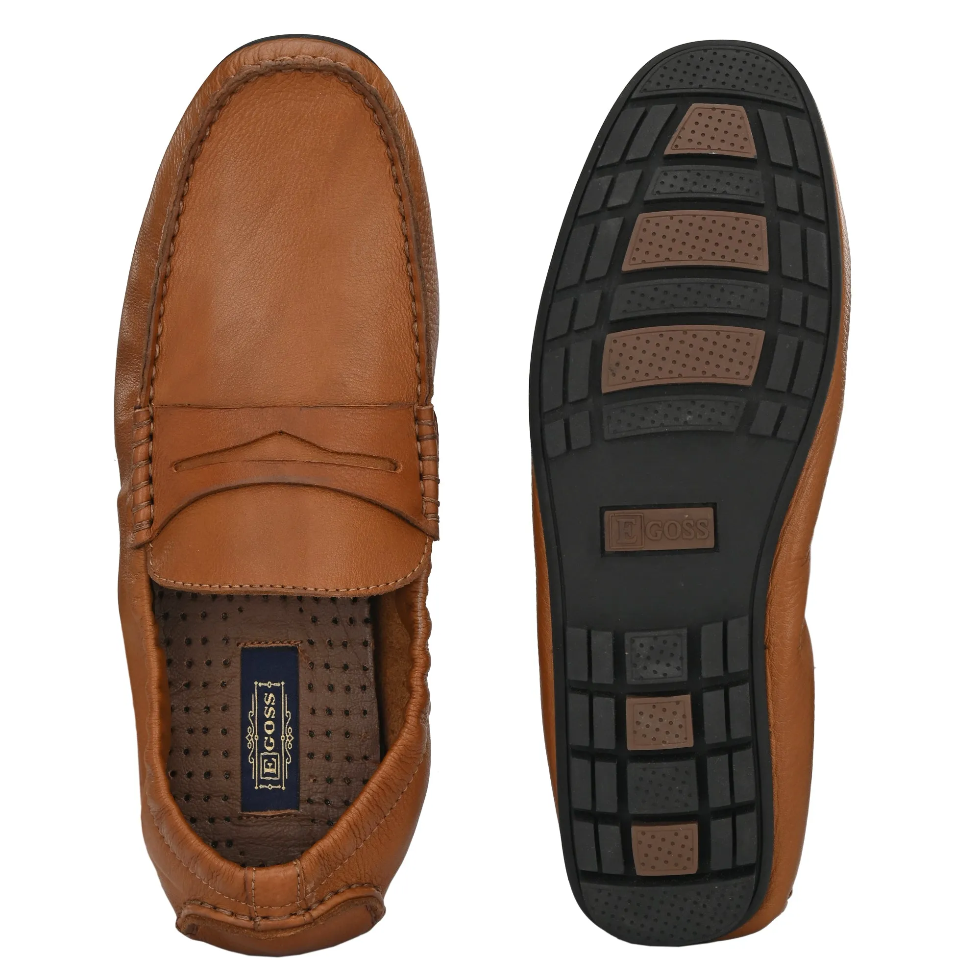 Egoss Casual Leather Loafers For Men