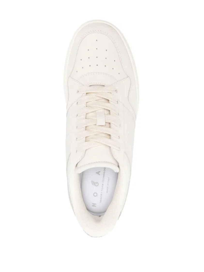 Elevated Platform Sneakers With Glossy Finish