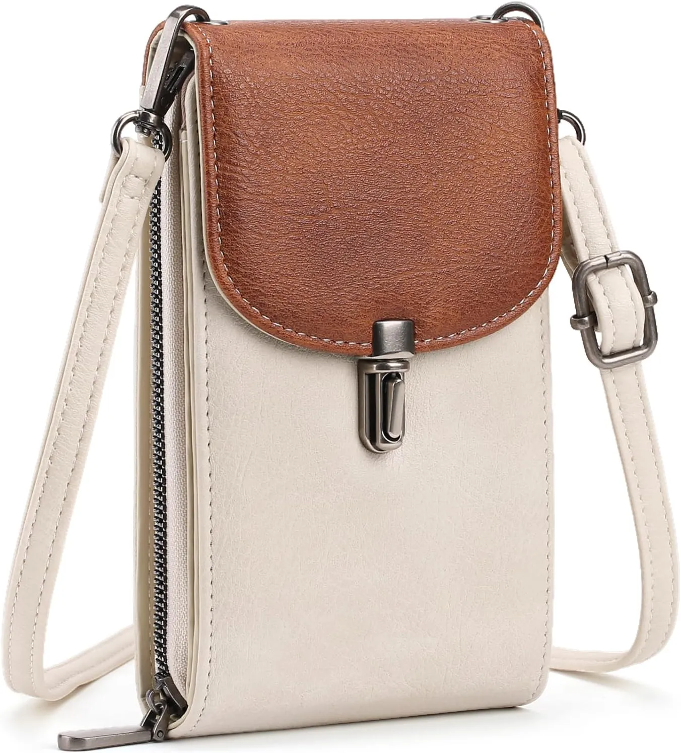 FALAN MULE Small Cell Phone Crossbody Bag Purse for Women, PU Leather Wallet Purse…